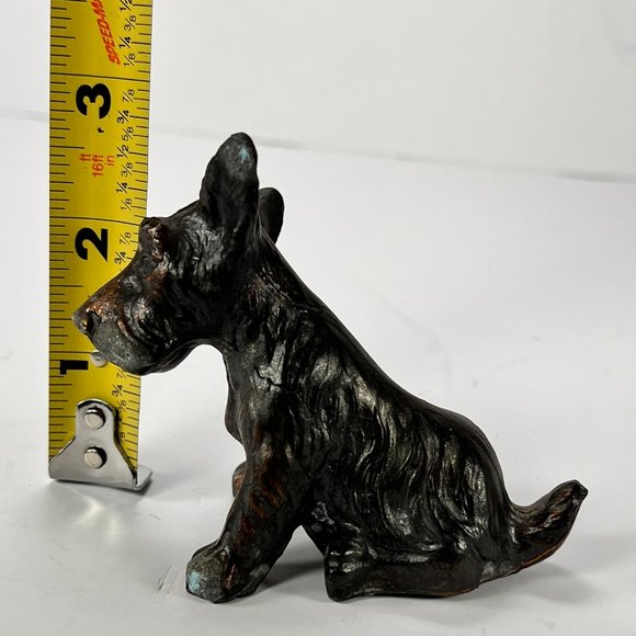 Vintage Scottish Terrier Scottie Dog Figurine Cast Metal - Picture 15 of 15
